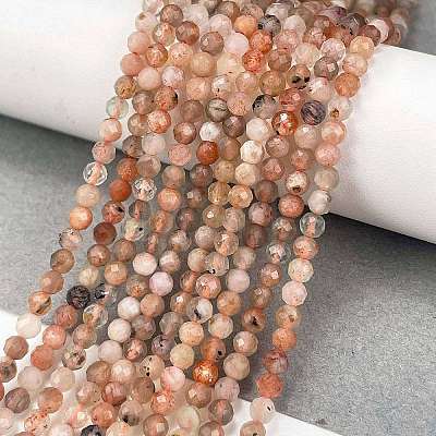 Natural Sunstone Beads Strands X-G-L597-C01-01-1