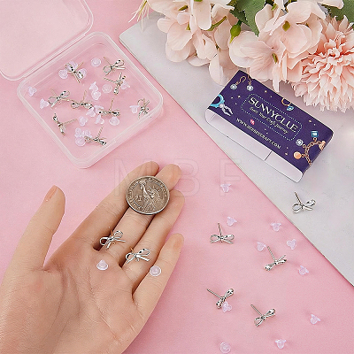 20Pcs Brass Stud Earring Findings KK-SC0008-01P-1