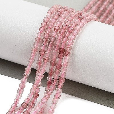 Natural Strawberry Quartz Beads Strands G-H042-B11-01A-1