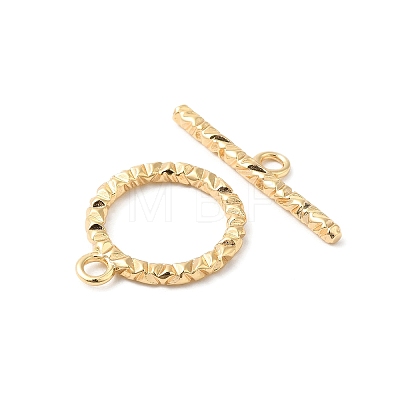 Brass Toggle Clasps KK-P234-82G-1