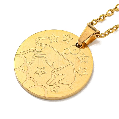 Constellation Pendant Necklaces NJEW-S422-04G-02-1