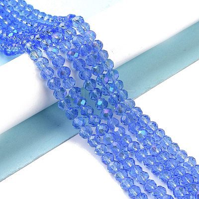 Electroplate Glass Beads Strands EGLA-A034-T3mm-L04-1