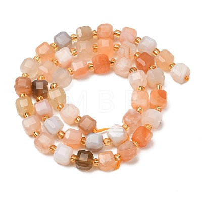 Natural Yellow Botswana Agate Beads Strands GG-CBAC972-A16-01-1