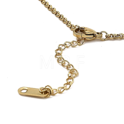 304 Stainless Steel Tarot Pendants Necklaces NJEW-A016-01B-1