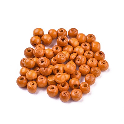 Dyed Natural Wood Beads X-WOOD-Q006-8mm-09-LF-1