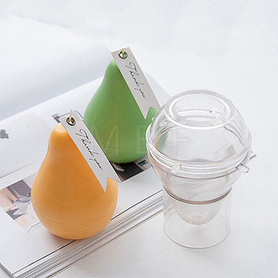 DIY Plastic Pear Candle Molds CAND-PW0001-010-1