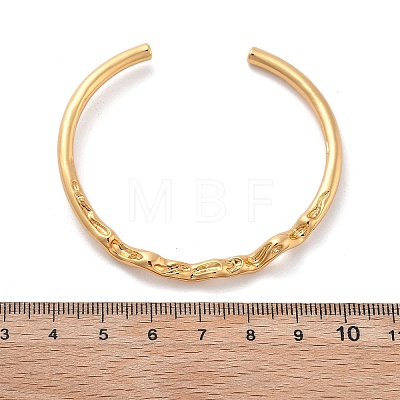 Brass Cuff Bangles for Women BJEW-F482-11G-1