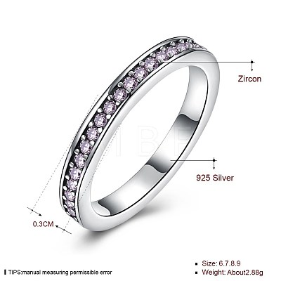 925 Thai Sterling Silver Finger Rings RJEW-BB30793-E-7-1