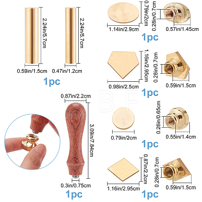 DIY Wax Seal Stamp Kits DIY-CP0007-72-1