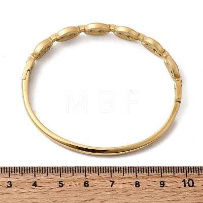 304 Stainless Steel Enamel Hinged Bangles BJEW-B168-01G-1