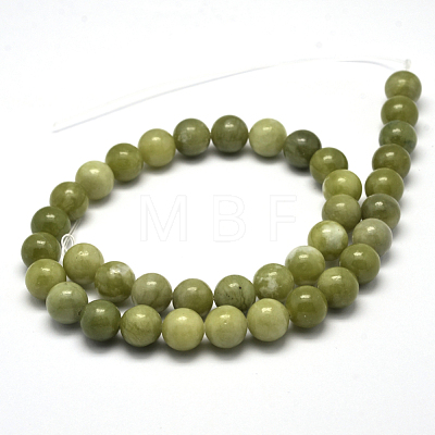 Natural Chinese Jade Beads Strands X-G-F363-10mm-1