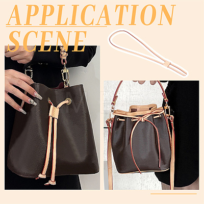 PU Imitation Leather Bag Drawstring Cord & Cord Slider Sets DIY-WH0453-50B-01-1