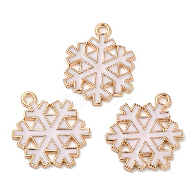 Christmas Light Gold Tone Alloy Enamel Pendants FIND-C031-02KCG-01-1