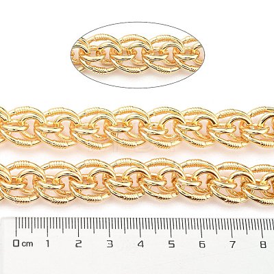 Alloy Oval Link Chains LCHA-K001-01G-1