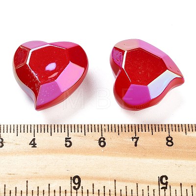 UV Plating Acrylic European Beads OACR-S142-06-1