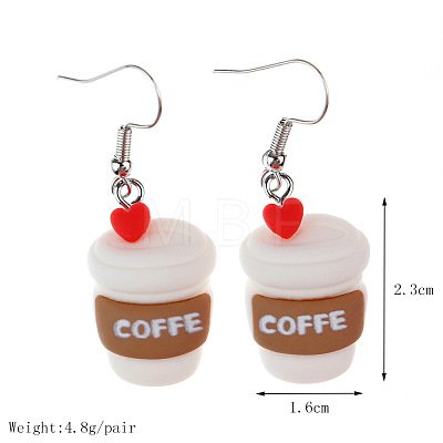 Food Theme Resin Dangle Earrings FS-WGC167F-14-1