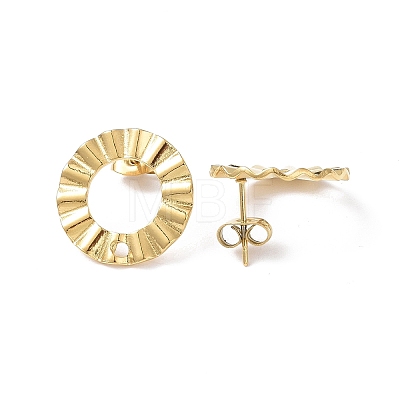 Ion Plating(IP) 304 Stainless Steel Stud Earring Finding EJEW-I285-21G-1
