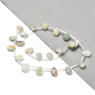 Natural Flower Amazonite Beads Strands G-Q167-A10-01-1