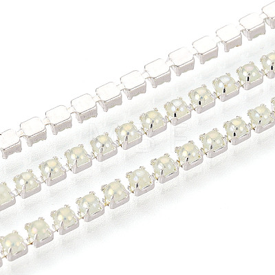 Iron & ABS Imitation Pearl Cup Chains CH-T007-01A-05-1