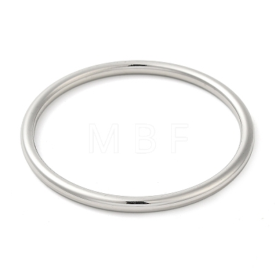 Non-Tarnish 304 Stainless Steel Simple Roung Ring Bangles for Women BJEW-F461-01E-P-1