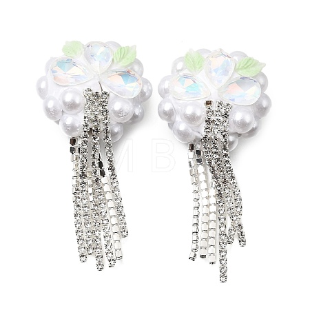 Handmade Polymer Clay Rhinestone Beads CLAY-Z006-02A-1