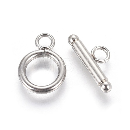Non-Tarnish 304 Stainless Steel Toggle Clasps LS-STAS-G204-01A-P-1