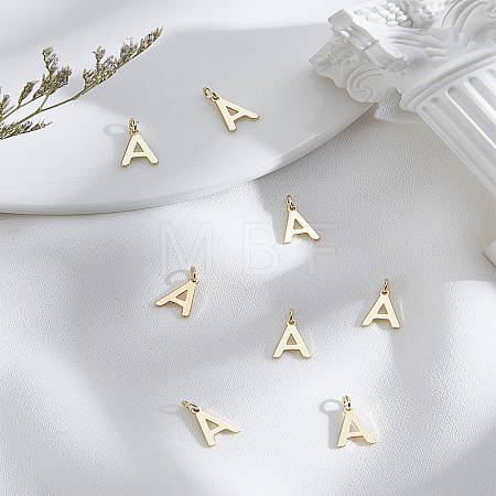 8Pcs Brass Charms KK-LP0001-85A-1