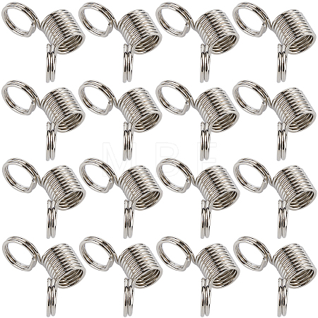 60Pcs Stainless Steel Spring Bead Clamps for Beading Jewelry Making FIND-SC0009-64-1