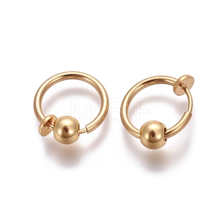 Electroplate Brass Retractable Clip-on Earrings X-EJEW-L221-02N-1