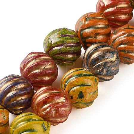 Painted Glass Bead Strands FIND-H023-09-1