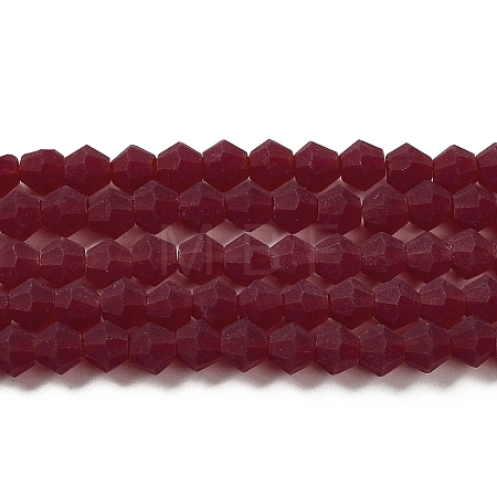 Imitate Austrian Crystal Frosted Glass Beads Strands EGLA-A039-T3mm-MD27-1