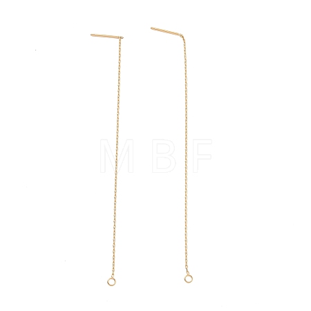 Ion Plating(IP) 304 Stainless Steel Stud Earring Finding X-STAS-E161-06G-1