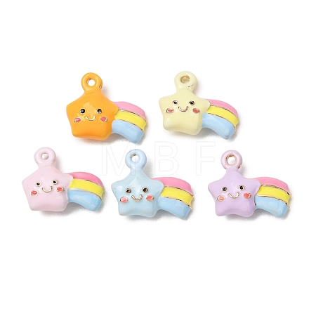 Alloy Enamel Pendants AL-CBA90C6-06-1