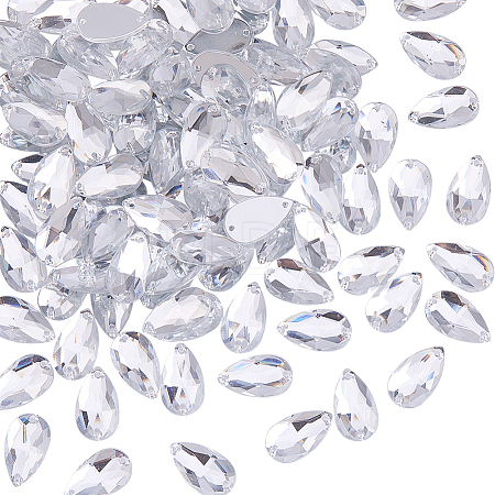 100Pcs Sew on Rhinestone ACRT-GO0001-01B-1