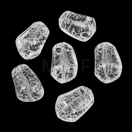 Transparent Crackle Acylic Beads AC-CBA7340-02-1
