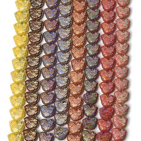 Painted Glass Beads Strands GLAA-Z021-10-1