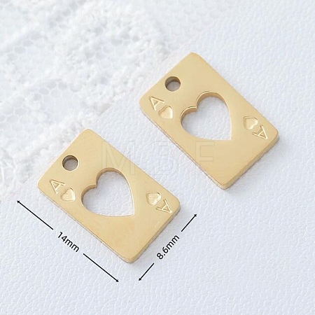 304 Stainless Steel Charms SA-CBA2714-04D-G-1