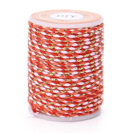 4-Ply Polycotton Cord with Metallic Thread X1-OCOR-Z003-D34-1