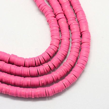 Handmade Polymer Clay Beads X-CLAY-R067-3.0mm-31-1