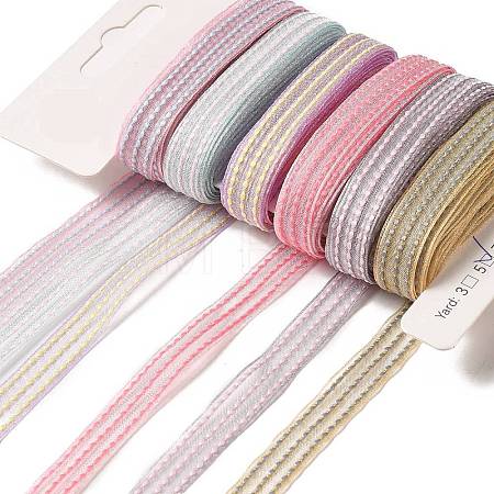 Polyester and Nylon Ribbon Sets DIY-Z029-01G-1