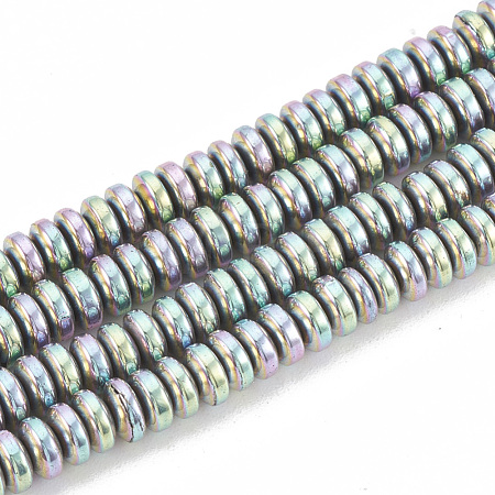 Electroplate Non-magnetic Synthetic Hematite Beads Strands G-N0318-01C-1