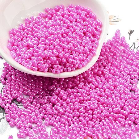Opaque Colours Glass Seed Beads SEED-A033-06G-1