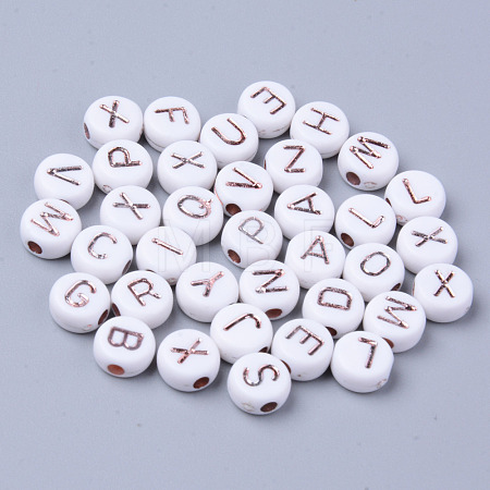 Opaque White Acrylic Beads MACR-S273-47-1