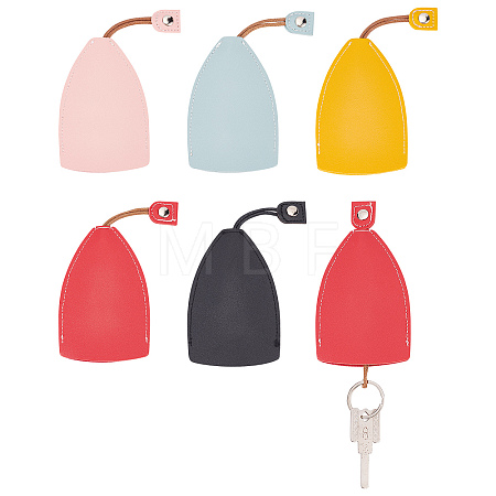 5Pcs 5 Colors Creative Pull Out Key Sleeve KEYC-CP0001-06-1