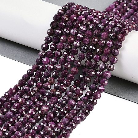 Natural Ruby Beads Strands G-P553-G01-04-1
