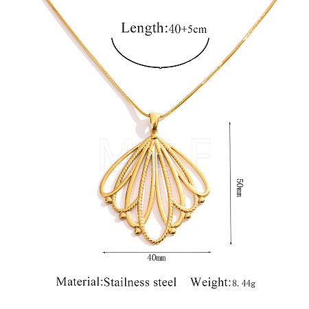 304 Stainless Steel Pendant Necklaces WGB72CB-03-1