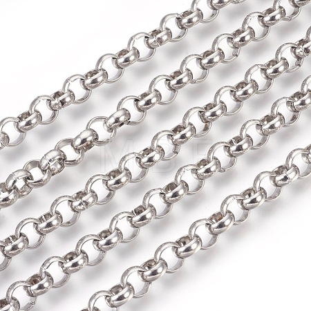 Tarnish Resistant 304 Stainless Steel Rolo Chains CHS-L017-18E-1