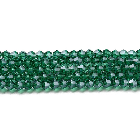 Transparent Electroplate Glass Beads Strands EGLA-A039-T2mm-A10-1