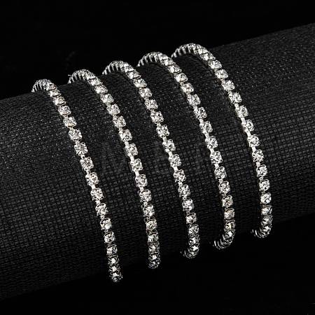 Brass Rhinestone Strass Chains CHC-T001-SS12-01S-1
