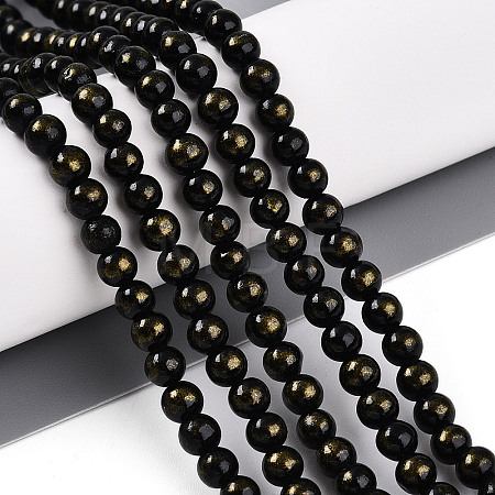 Natural Mashan Jade Beads Strands G-A255-A01-04E-1